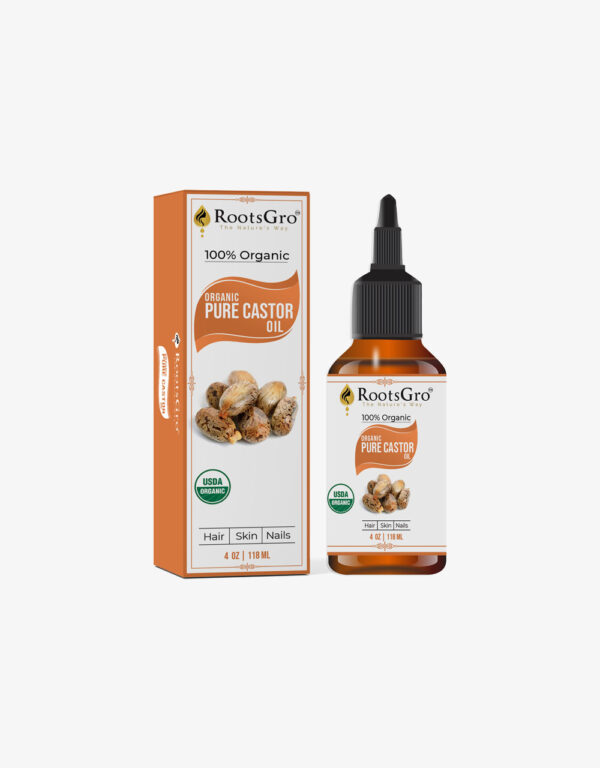 RootsGro 100% Organic Pure Castor Oil