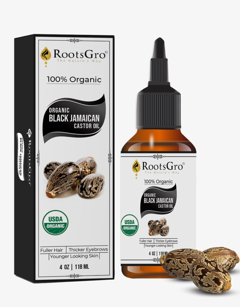RootsGro Organic Jamaican Black Castor Oil