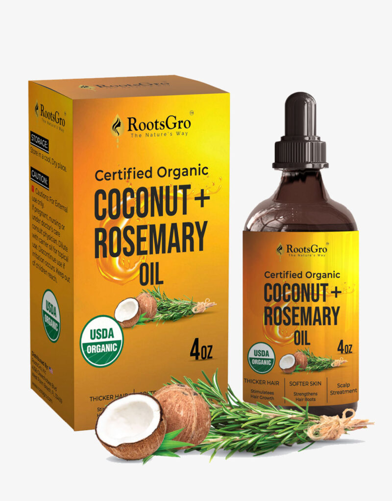 RootsGro Coconut + Rosemary Oil